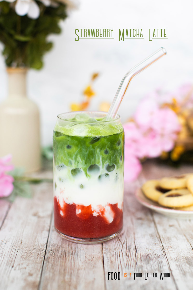 Resep Matcha Strawberry Latte Rumahan